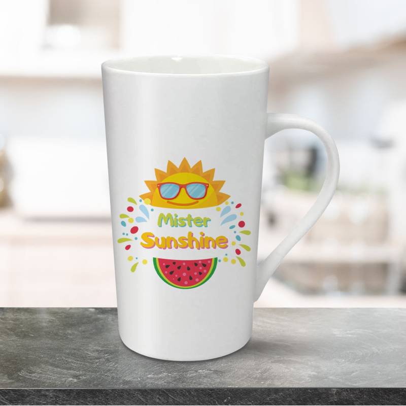 Személyre szabott tejeskávé bögre 470ml - Mister Sunshine